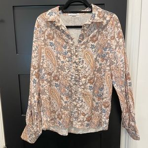 Charlie Holiday paisley button down